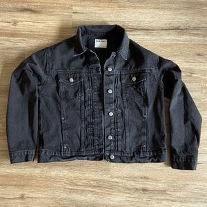 Old Navy Black Wash Classic Jean Jacket, Black, EUC